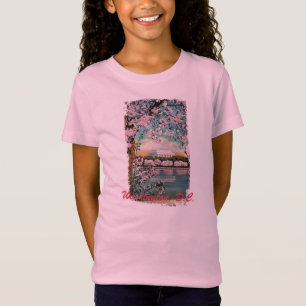Kirschblüten bemaltes Kindershirt T-Shirt