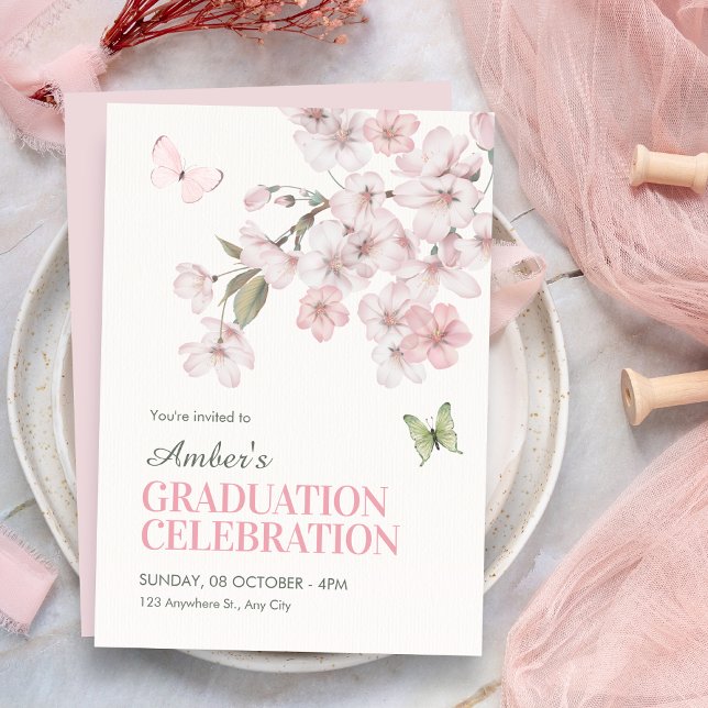 Kirschblüten blühen Abschluss Einladung (Von Creator hochgeladen)