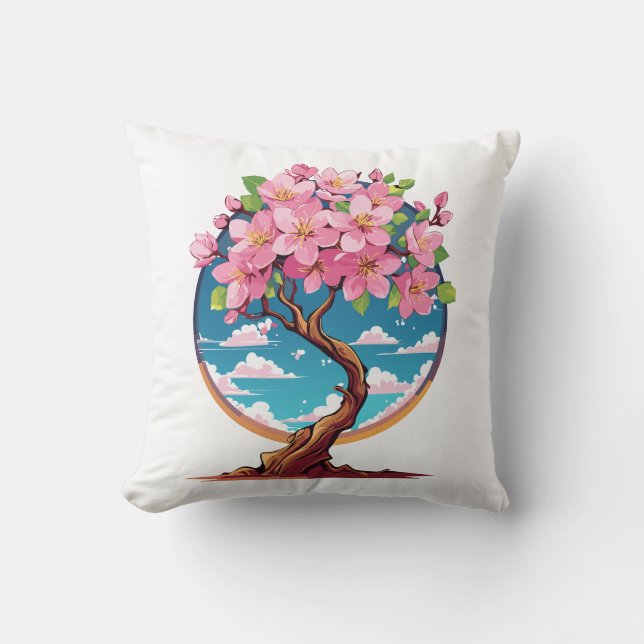 Kirschblüten blühen kissen (Vorderseite)