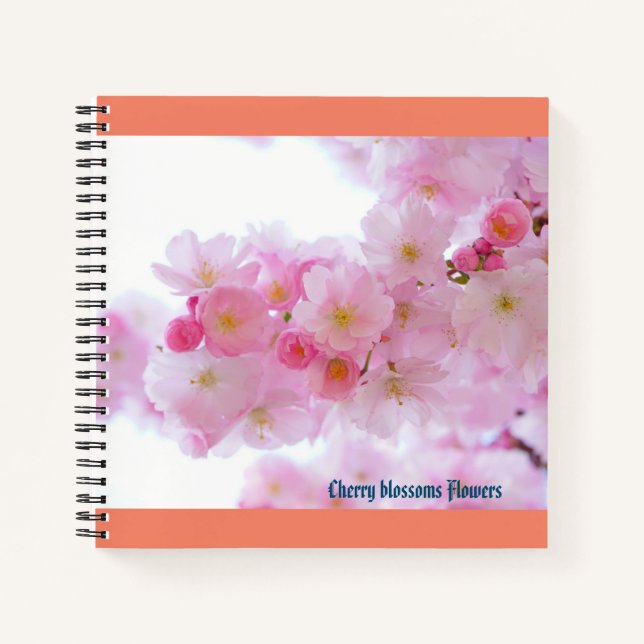 Kirschblüten Blume SpiralNotebook Notizbuch (Vorderseite)