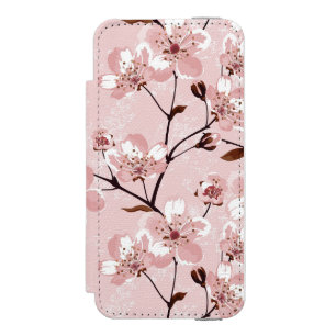 Kirschblüten-Blumen-Muster Incipio Watson™ iPhone 5 Geldbörsen Hülle