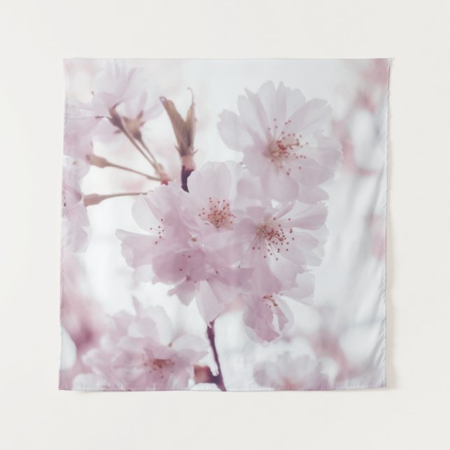 KIRSCHBLÜTEN BLUMEN WANDTEPPICH (Vorderseite)