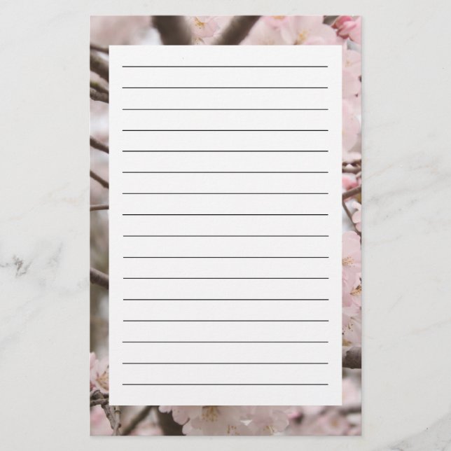 Kirschblüten-Briefpapier Briefpapier (Vorderseite)