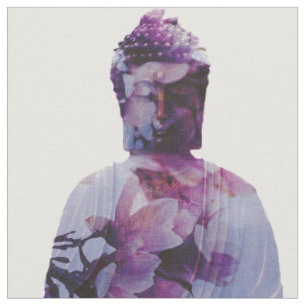 Kirschblüten-Buddha-Gewebe Stoff