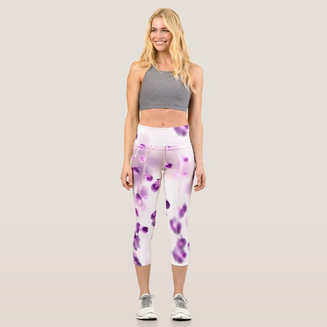 Kirschblüten Capri Leggings (Vorderseite)