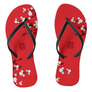 Kirschblüten & Chinesische Hochzeit mit doppeltem  Flip Flops