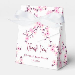 Kirschblüten-Dankeschön-Baby-Shower Geschenkschachtel