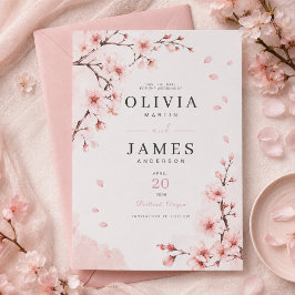 Kirschblüten-Eleganz Save-the-Date-Karte Einladung