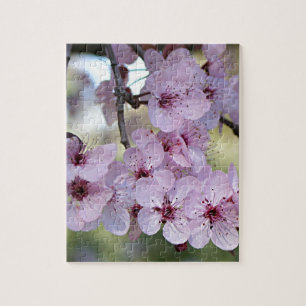 Kirschblüten erblassen - Rosa u. Weiß Puzzle