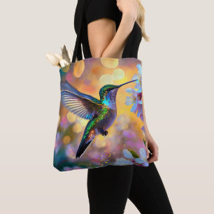 Kirschblüten-Fantasie-Sonnenaufgang Kolibri