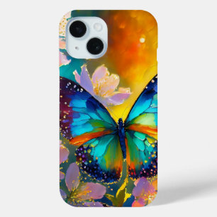 Kirschblüten-Fantasie-Sonnenaufgang-Schmetterling Case-Mate iPhone Hülle