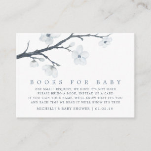 Kirschblüten Florale Babyparty Buch Anfrage Begleitkarte