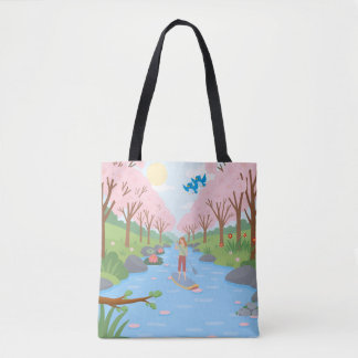 Kirschblüten-Fluss-Abenteuer