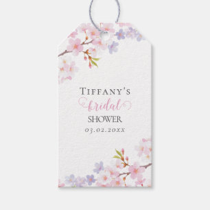 Kirschblüten-Garten-Brautparty Geschenkanhänger
