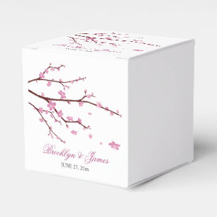 Kirschblüten-Geschenkboxen für Hochzeiten Geschenkschachtel