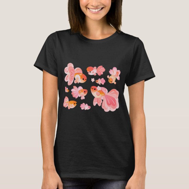 Kirschblüten-Goldfisch 2 T-Shirt (Vorderseite)