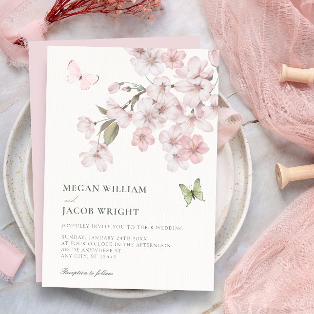 Kirschblüten Hochzeit Einladung (Von Creator hochgeladen)