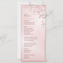 Kirschblüten-Hochzeit Rosa Weiß    Einladung