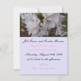 Kirschblüten-Hochzeitseinladung Einladung
