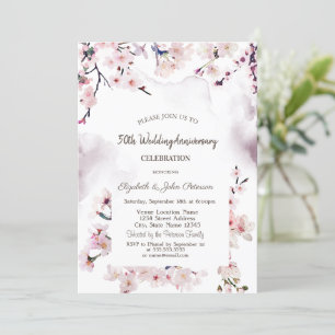 Kirschblüten-Hochzeitstag Einladung
