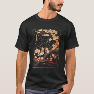 Kirschblüten-Holzschnitt Japanische Ku T-Shirt