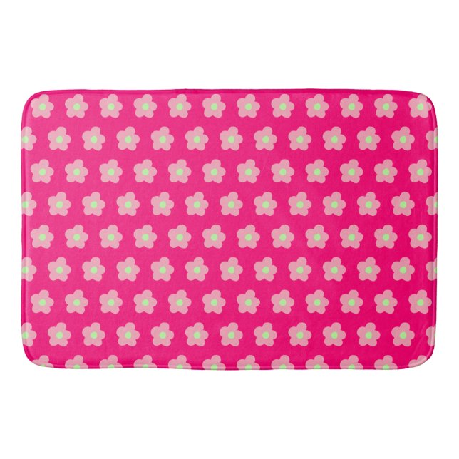 Kirschblüten in Rosa Badematte (Vorderseite)