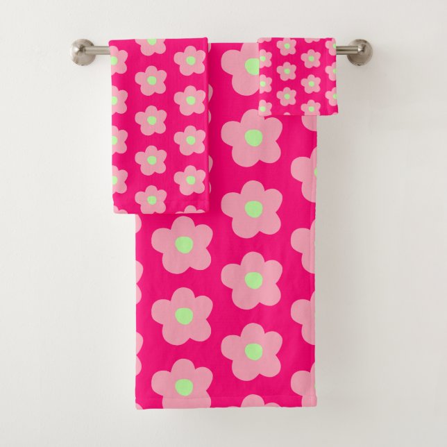 Kirschblüten in Rosa Badhandtuch Set (Insitu)
