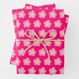 Kirschblüten in Rosa Geschenkpapier Set