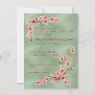 Kirschblüten in rosa und Aquamarin