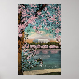 Kirschblüten in Washington DC Poster