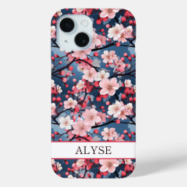 Kirschblüten Japanische Sakura Monogramm Case-Mate iPhone Hülle