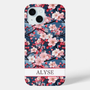 Kirschblüten Japanische Sakura Monogramm Case-Mate iPhone Hülle
