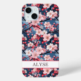 Kirschblüten Japanische Sakura Monogramm Case-Mate iPhone Hülle