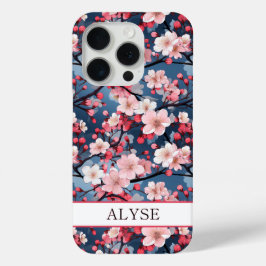 Kirschblüten Japanische Sakura Monogramm Case-Mate iPhone Hülle