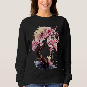 Kirschblüten-Japanischer Kirschbaum Sweatshirt