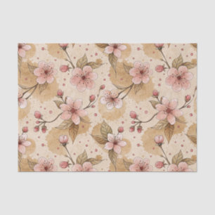 Kirschblüten-Kaffeebecher-Cozy-Muster (10) Seidenpapier