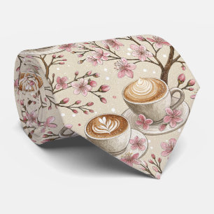 Kirschblüten-Kaffeebecher-Cozy-Muster (6) Krawatte