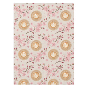 Kirschblüten-Kaffeebecher-Cozy-Muster (7) Tischdecke