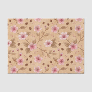 Kirschblüten-Kaffeekissen-Muster (5) Seidenpapier