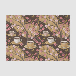 Kirschblüten-Kaffeekissen-Muster (8) Seidenpapier