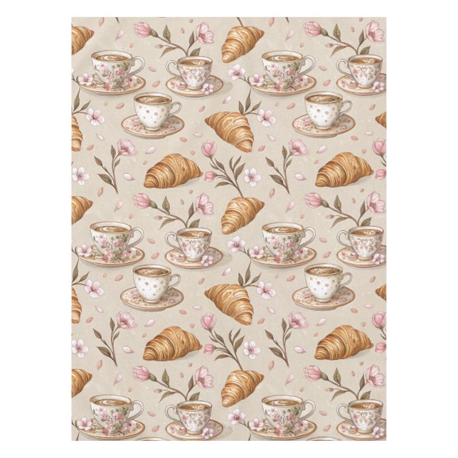 Kirschblüten-Kaffeekissen-Muster (9) Tischdecke (Vorderseite)