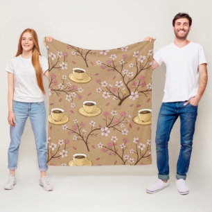 Kirschblüten-Kaffeewärmer-Pattern (1) Fleecedecke
