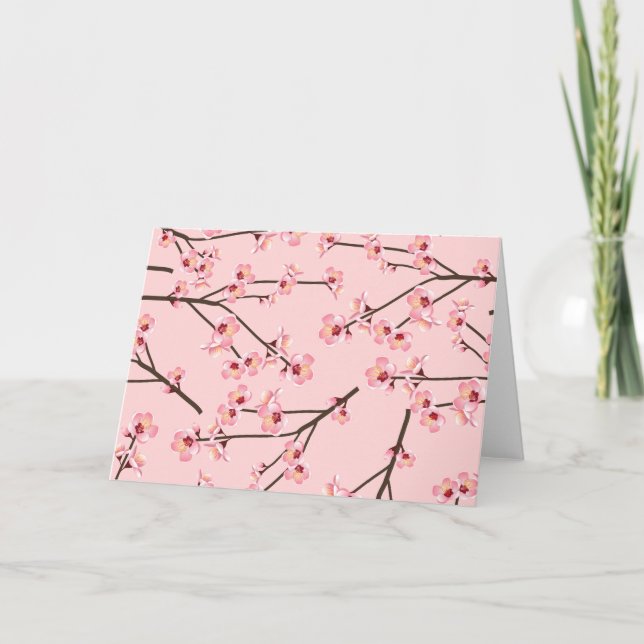 Kirschblüten Karte (Vorderseite)