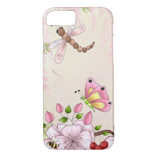 Kirschblüten-Libellen-Rosa-Blumen-Frühling Case-Mate iPhone Hülle