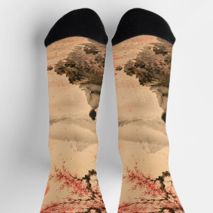 Kirschblüten-Meditation Socken