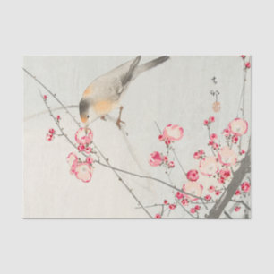 KIRSCHblüten MIT VOGEL Seidenpapier