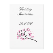 Kirschblüten Moderne Einfache Elegante Hochzeitsid