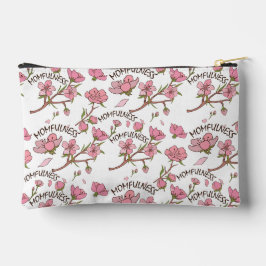 Kirschblüten-Momfulness Rosa Blumenmuster Zubehörtasche