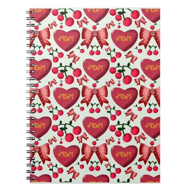 Kirschblüten-Muster-Geschenk für Mama  Notizblock (Vorderseite)