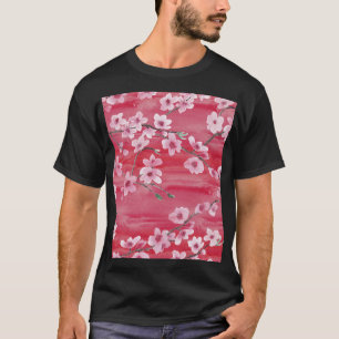 Kirschblüten, nahtlos, Aquarellmuster. T-Shirt